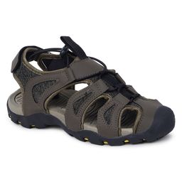 TRASE Colour Blocked Velcro Closure Fisherman Sandals - Green & Yellow-picture-35