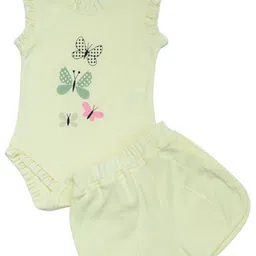 LUV-DUB Kids Printed Round Neck Pure Cotton Top With Shorts-picture-31