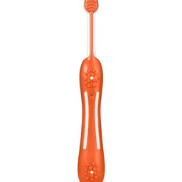 Chicco Ultra Soft Bristles Toothbrush Giraffe Print - Orange image 3