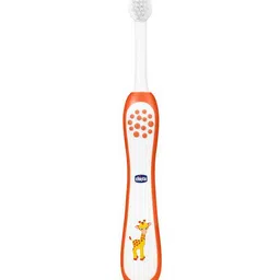 Chicco Ultra Soft Bristles Toothbrush Giraffe Print - Orange image 4