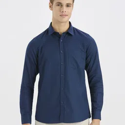 ROCKING SWAMY Men Spread Collar Cotton Casual Shirt-image-7