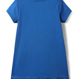 Honeyhap Premium 100% Cotton Bio Finish Half Sleeves Nighties with Butterfly Print Pack of 2 - Red & Blue image 5