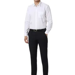 Van Heusen Navy Slim Fit Trousers image 5