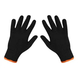Swavind Safety Hand Gloves Lint-Free Nylon Black Free Size (Pack of 120 Pair)-picture-11