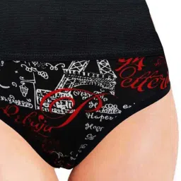 AROUSY Black Printed Hipster Panties - Pack Of 3 image 4