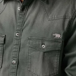 ANDAMEN Grey Regular Fit Shirt image 4