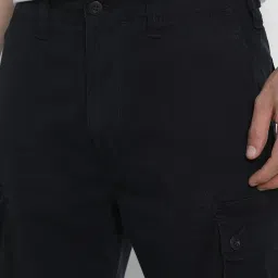 American Eagle Black Cotton Regular fit Print Pants image 4