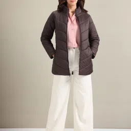 U.S. Polo Assn. Brown Regular Fit Puffer Jacket image 4