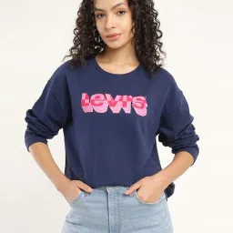 Levi's Navy Regular fit Printed Sweatshirt image 4