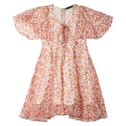 Allen Solly Junior Orange Floral Print Frock-picture-7
