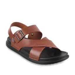 Da Vinchi by Metro Men's Tan Sling Back Sandals-picture-36