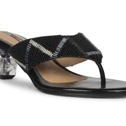 Bata Women's Black Thong Sandals image 4