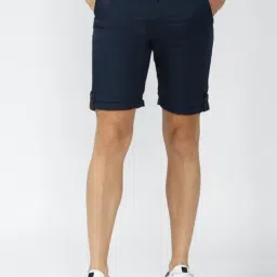 Peter England Navy Regular Fit Shorts-image-91