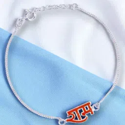 Taraash 925 Sterling Silver Ram Design Rakhi for Brother with Roli Chawal-picture-40
