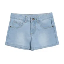Cantabil Kids Blue Washed Shorts-image-58
