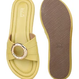 Inc.5 Women's Yellow Casual Sandals image 4