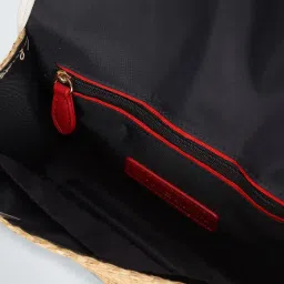 TOMMY HILFIGER White SOPHIA II Woven Cross Body Bag image 4