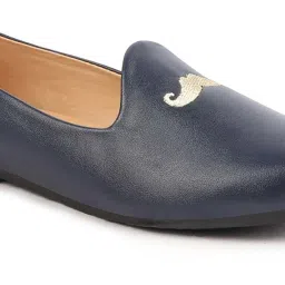 Fausto Men's Blue Casual Juttis image 4