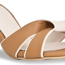 Rocia by Regal Women's Tan Casual Stilettos image 4