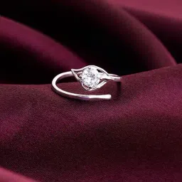 GIVA 925 Sterling Silver FallIng Dew Ring Adjustable For Women-image-1