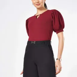 Annabelle By Pantaloons Cabernet Regular Fit Top image 4