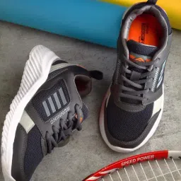 Asian Kids Ink Black Running Shoes-image-33