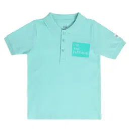 Miniklub Boys Blue Printed Regular Fit Polo-picture-29