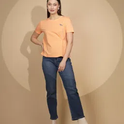 Global Republic Peach Embellished Top image 4