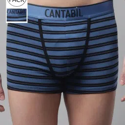 Cantabil Blue Striped Trunks- Pack of 3-picture-15
