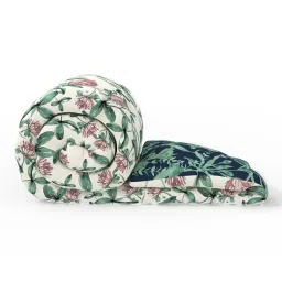 KOPA Pink & Green Microfibre Floral Single Comforter image 4