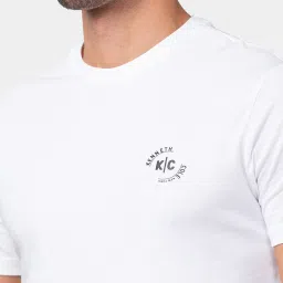 Kenneth Cole White Slim Fit Crew T-Shirt image 4