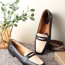 yoho Women Colourblocked Slip-On Round Toe Loafers-picture-34
