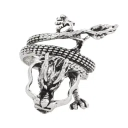 Joker & Witch Drakon Ancient Silver Ring for Women image 4