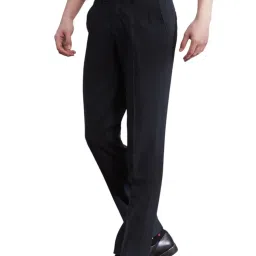 Turtle Grey Slim Fit Chequered Trousers image 4