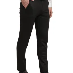 Turtle Black Ultra Slim Fit Trousers image 4