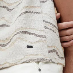 Fame Forever By Lifestyle White Regular Fit Printed Shirt image 4