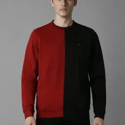 Louis Philippe Red Regular Fit Printed Sweatshirt-picture-21