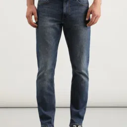 Lee Blue Cotton Regular Fit Jeans-image-92