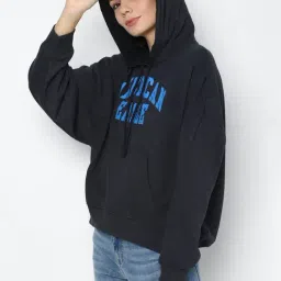 American Eagle Outfitters Navy Graphic Print Hoodie image 3