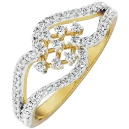 EMORI 14k Yellow Gold Lab Grown Diamond Statement Ring for Women-image-34