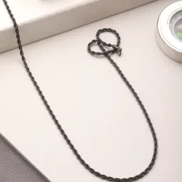 Aatmana Men Black Stainless Steel Chain-picture-18