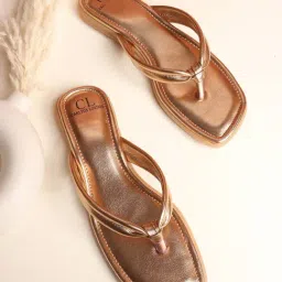 Carlton London Women's Rose Gold Casual Sandals-picture-28