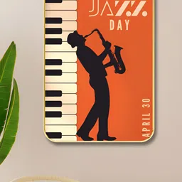 SAF Orange & BlackJazz Festival Printed Wooden Wall Art-image-16