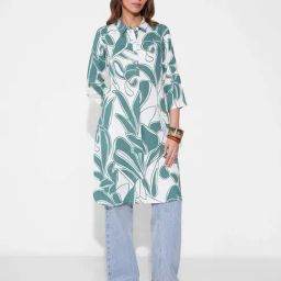 Rangmanch By Pantaloons Saxony Blue & White Regular Fit Printed Kurta-picture-15