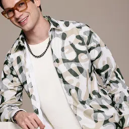 WROGN Printed Corduroy Casual Shirt-picture-20