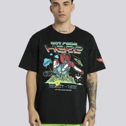 Puma MELO Black Cotton Relaxed Fit Printed Sports T-Shirt-image-38