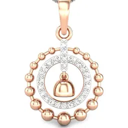 Candere by Kalyan Jewellers 18k Rose Gold and Cubic Zirconia Pendant-picture-31