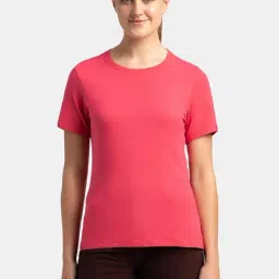 Jockey 1515 Women's Super Combed Cotton Regular Fit Solid Round Neck Half Sleeve T-Shirt-picture-10