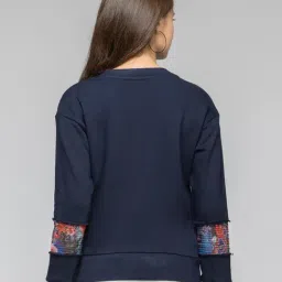 SHAYE Blue Printed Pullover image 2