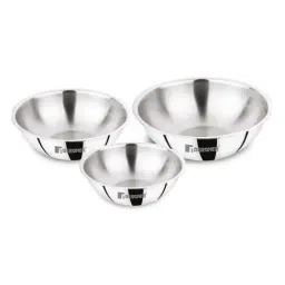Bergner Argent Silver Triply Stainless Steel 24 cm Induction Bottom Tasla-image-35